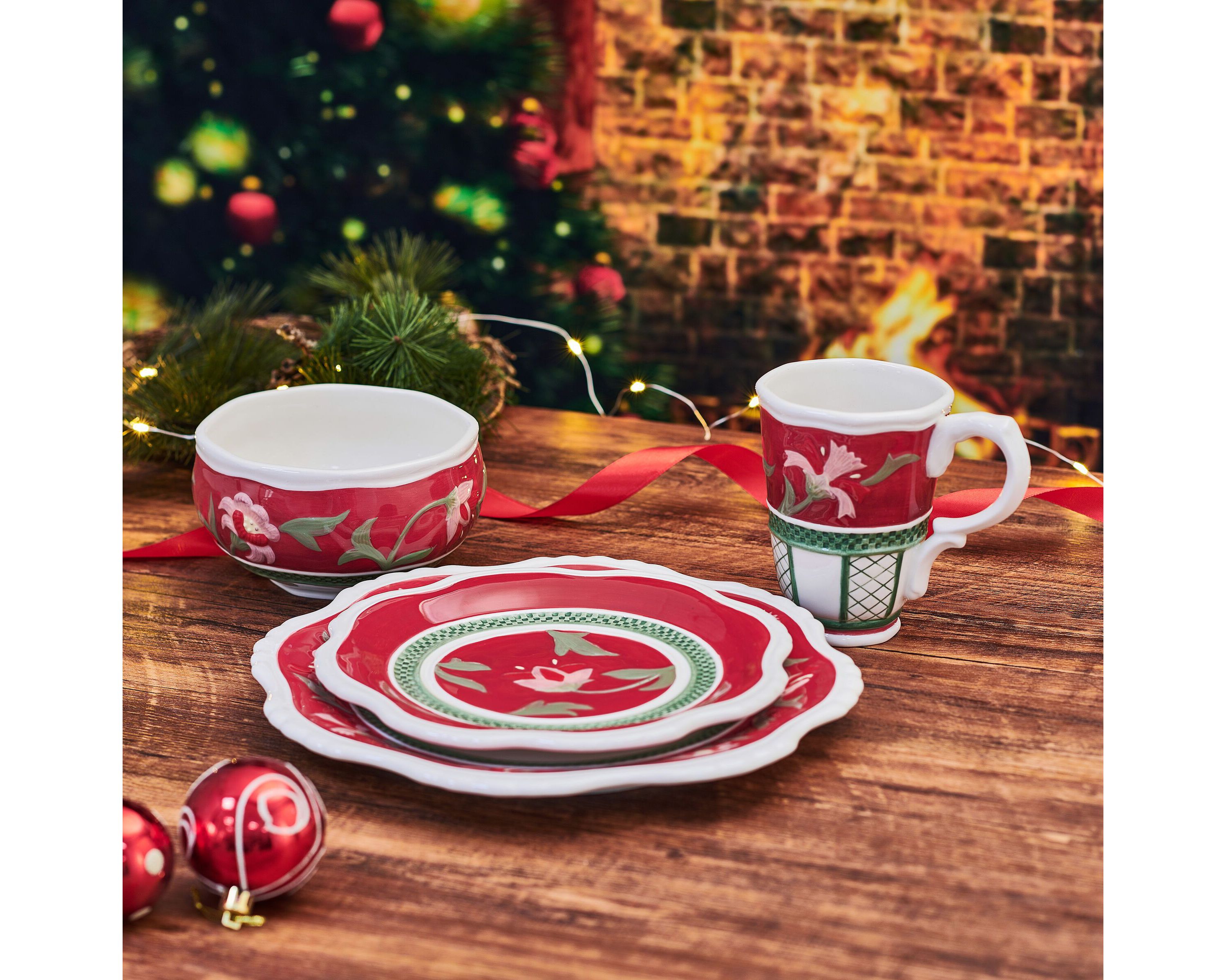 Chalet 16-pc Dinnerware Set, Service for 4