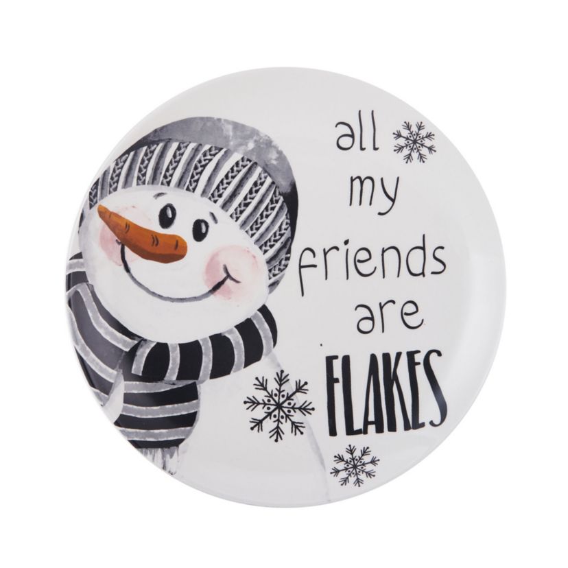 Snow Days Party Plates, Set of 4