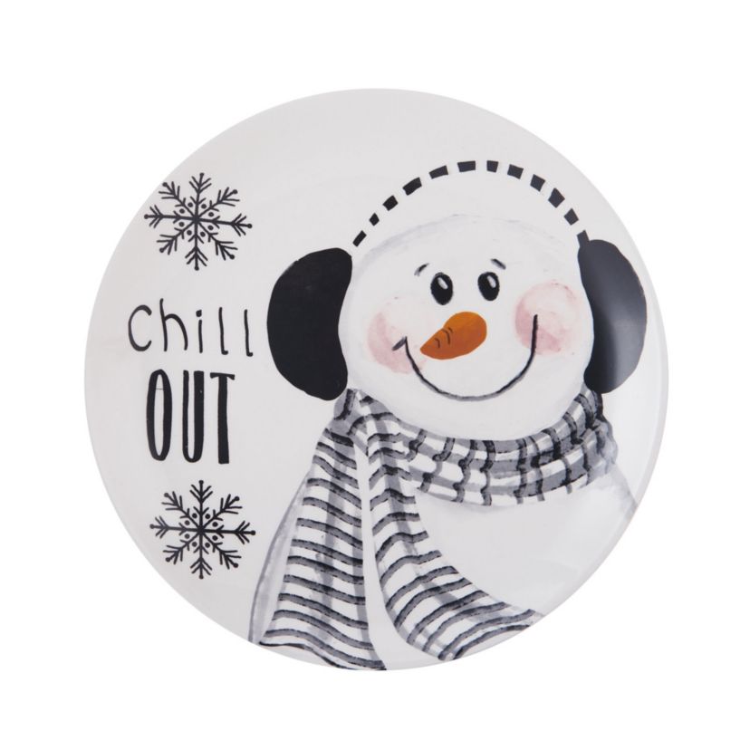 Snow Days Party Plates, Set of 4