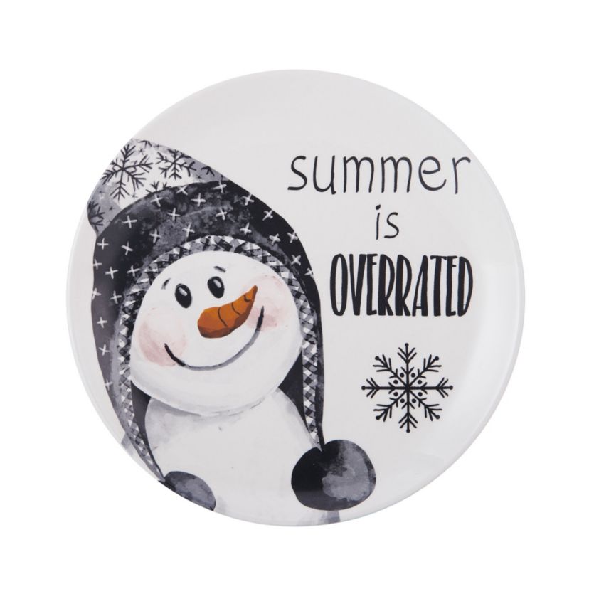 Snow Days Party Plates, Set of 4
