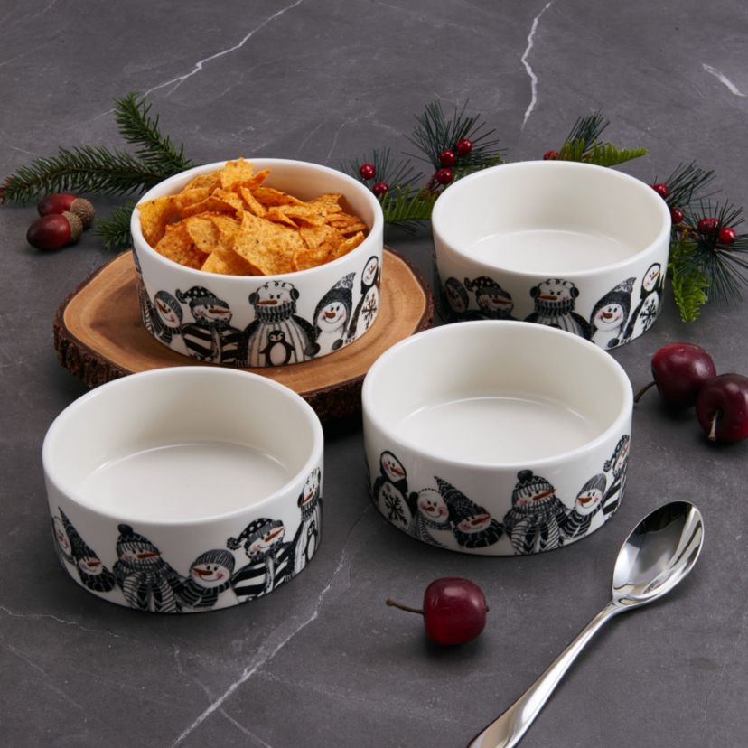 Snow Days Snack Bowl Set, Set of 4