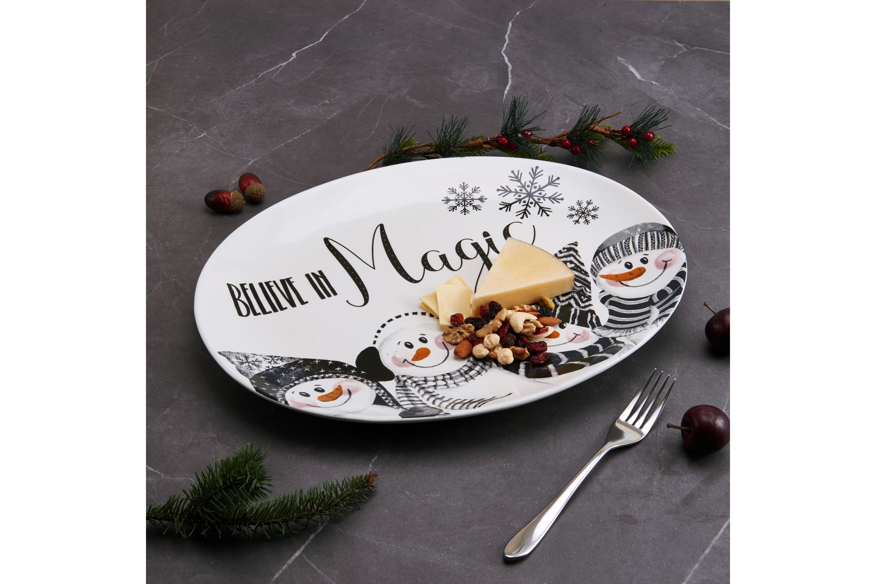 Snow Days 16-in Large Platter