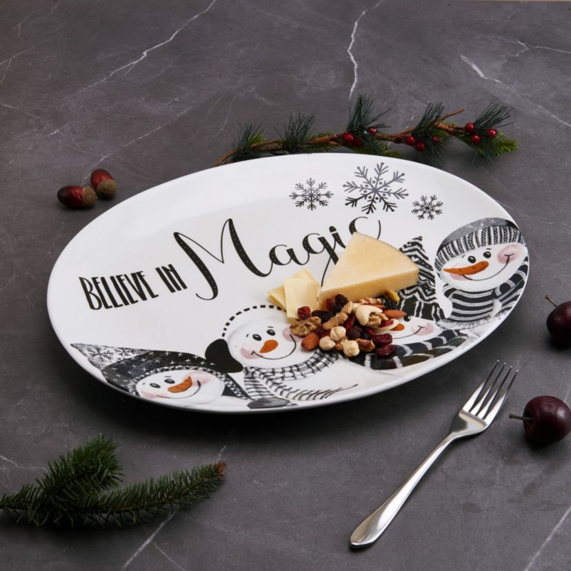 Snow Days 16-in Large Platter