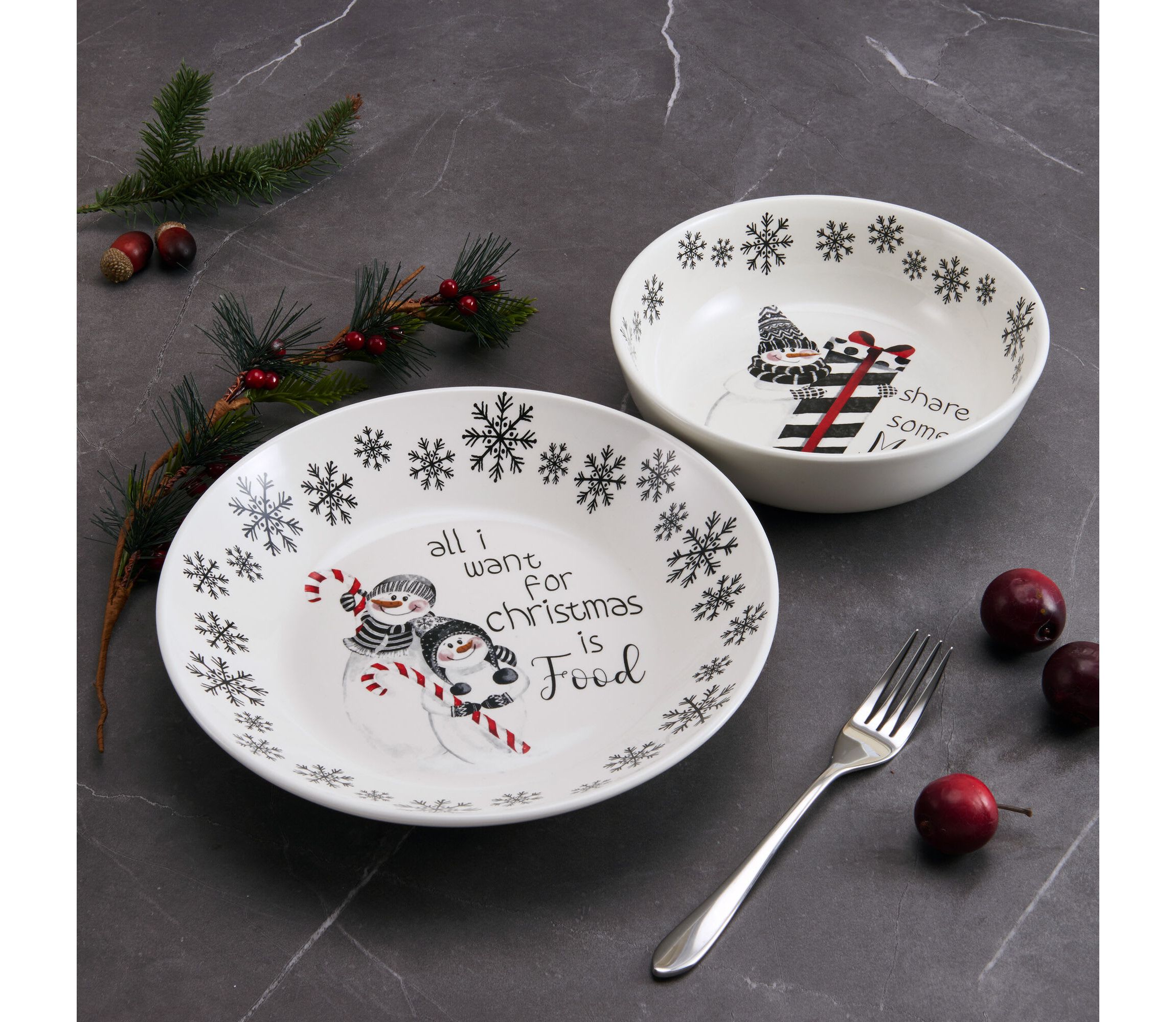 Snow Days Serve Bowls, Set of 4