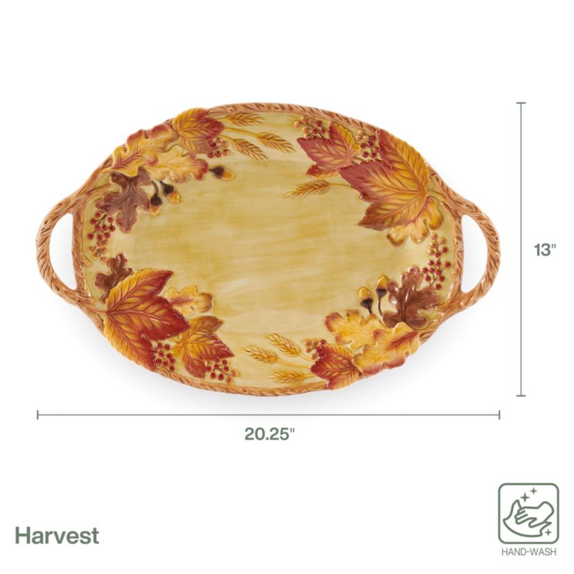 Harvest 20.25-in Large Platter