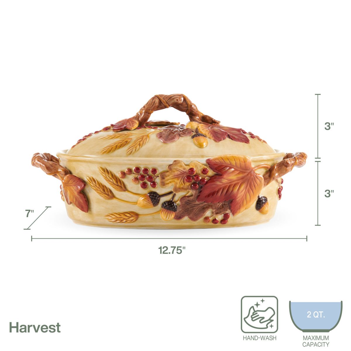 Havest Covered Vegetable Bowl