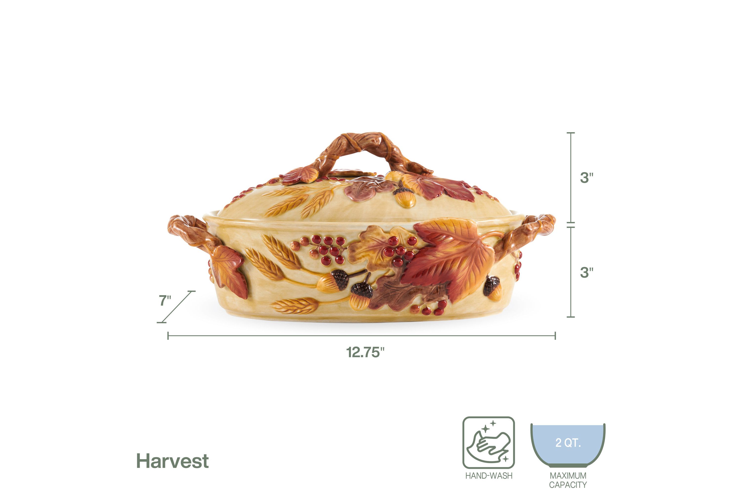 Havest Covered Vegetable Bowl