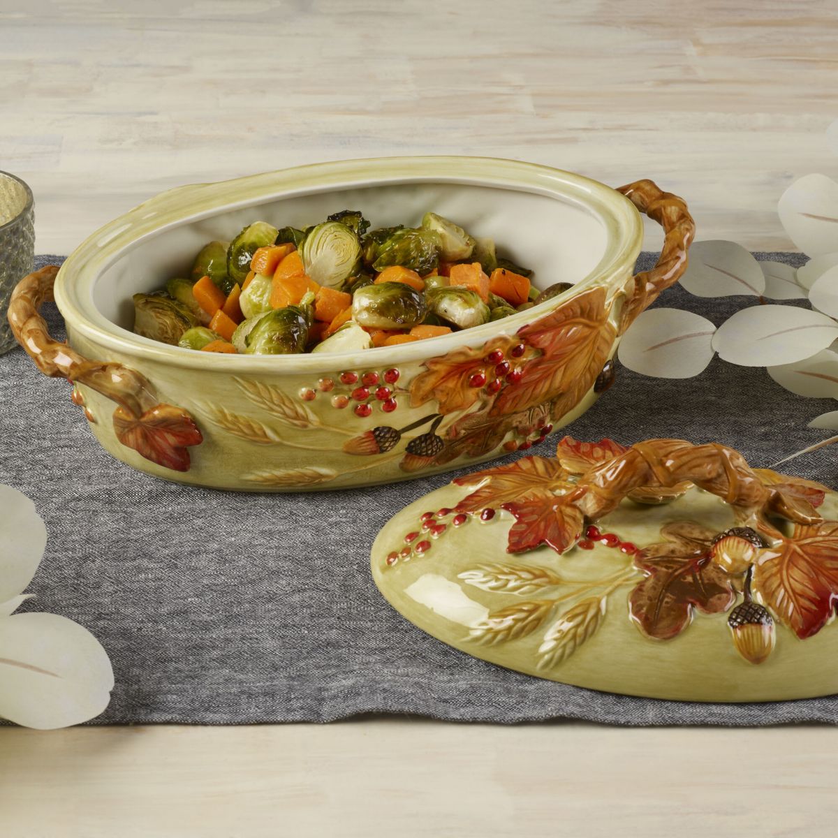 Havest Covered Vegetable Bowl