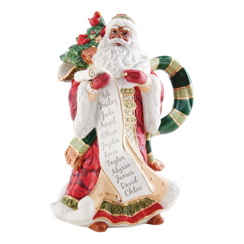Holiday Home African American Santa Pitcher