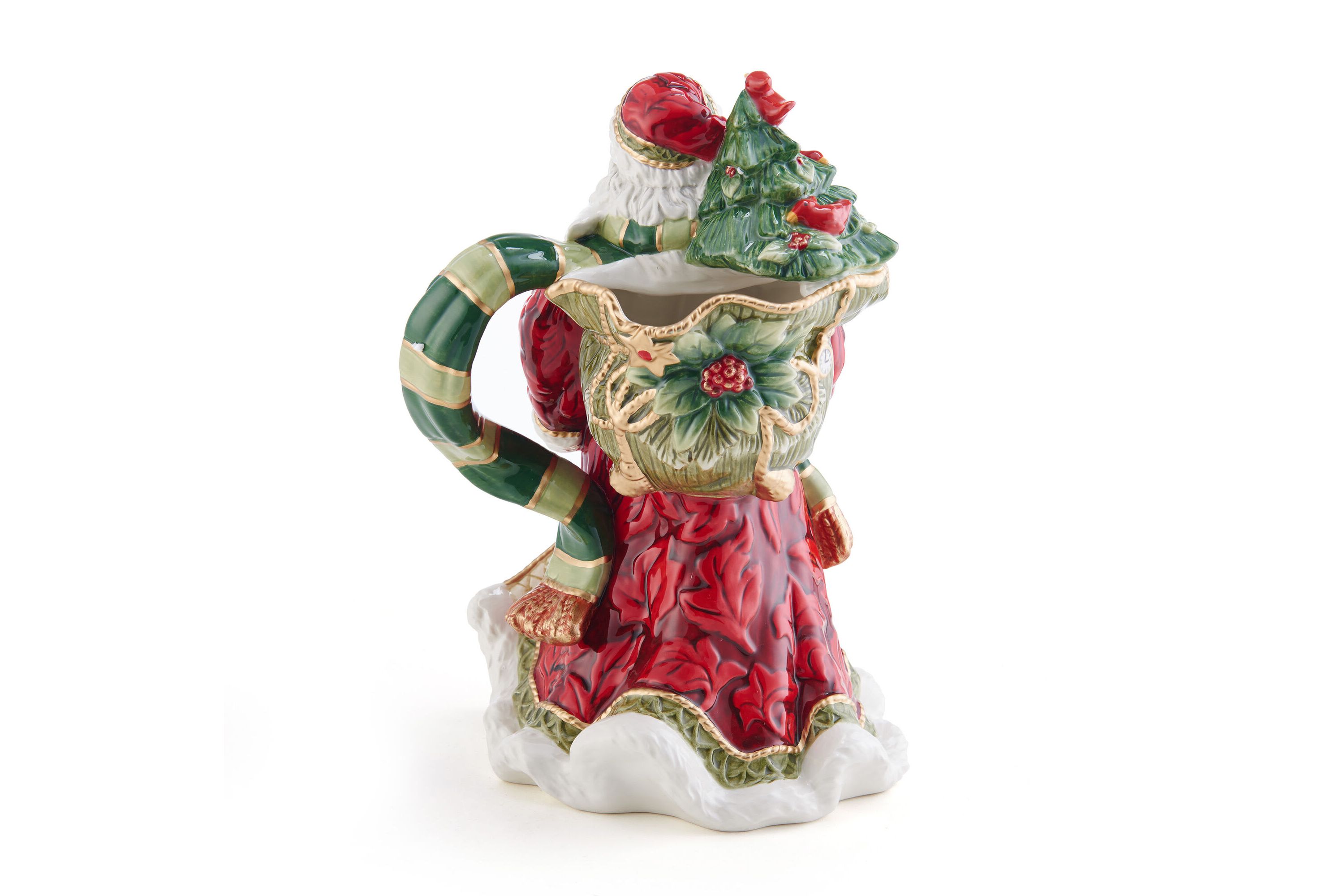 Holiday Home African American Santa Pitcher