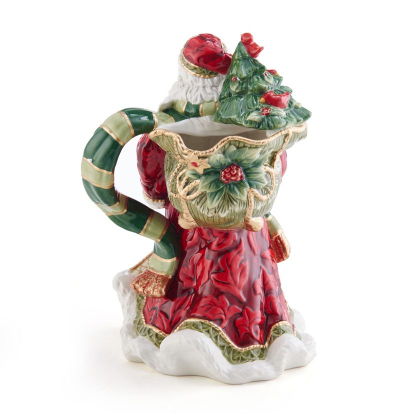 Holiday Home African American Santa Pitcher