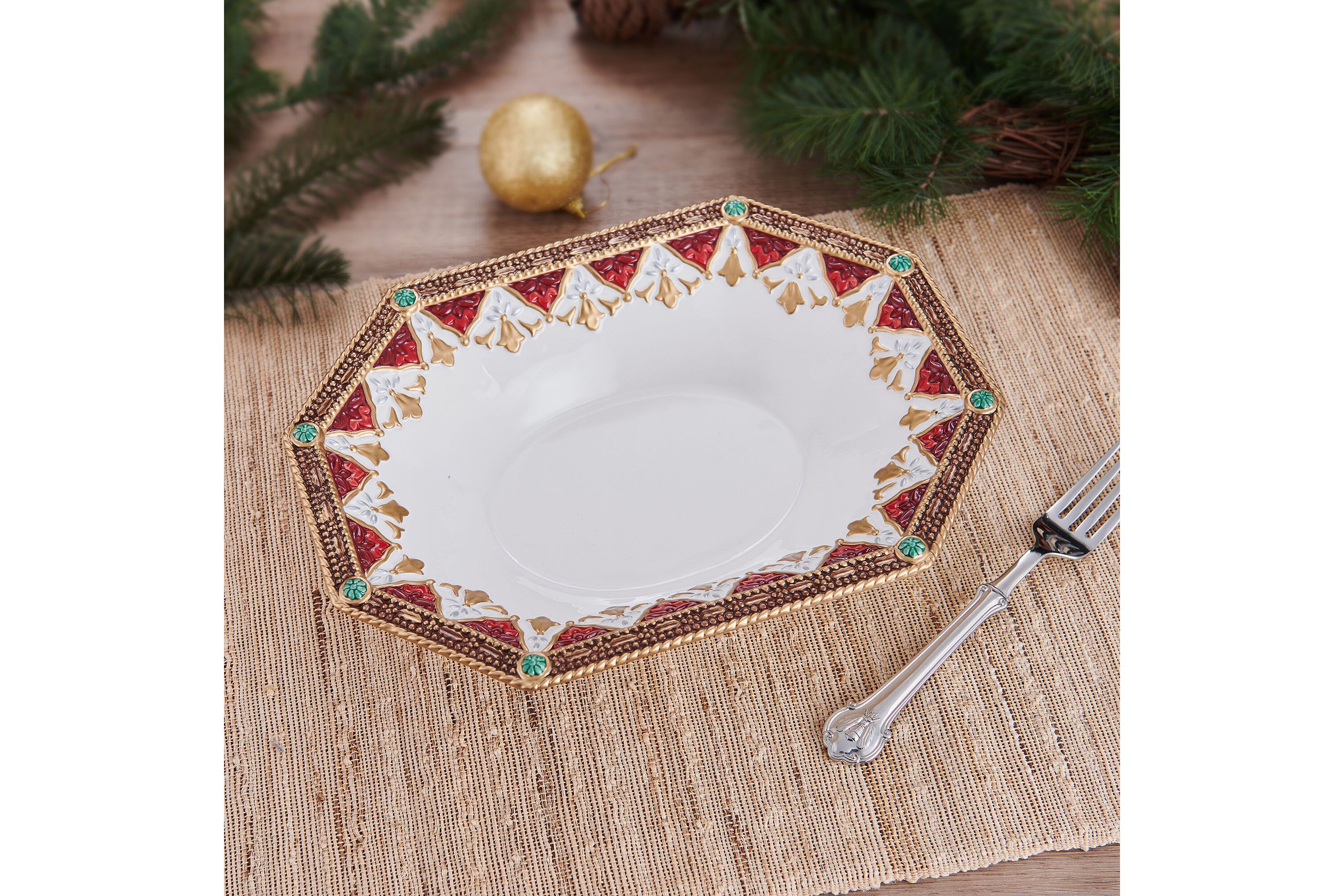 Noel Holiday Large Serve Bowl