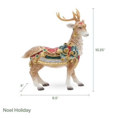 Noel Holiday Standing Deer Candleholder