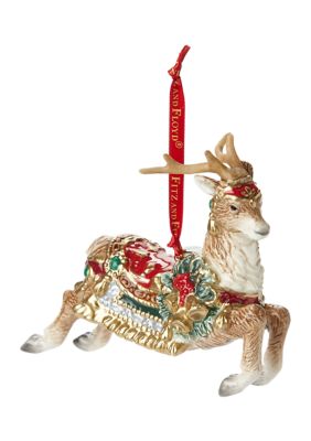 Fitz And Floyd Noel Holiday 2023 Deer Ornament