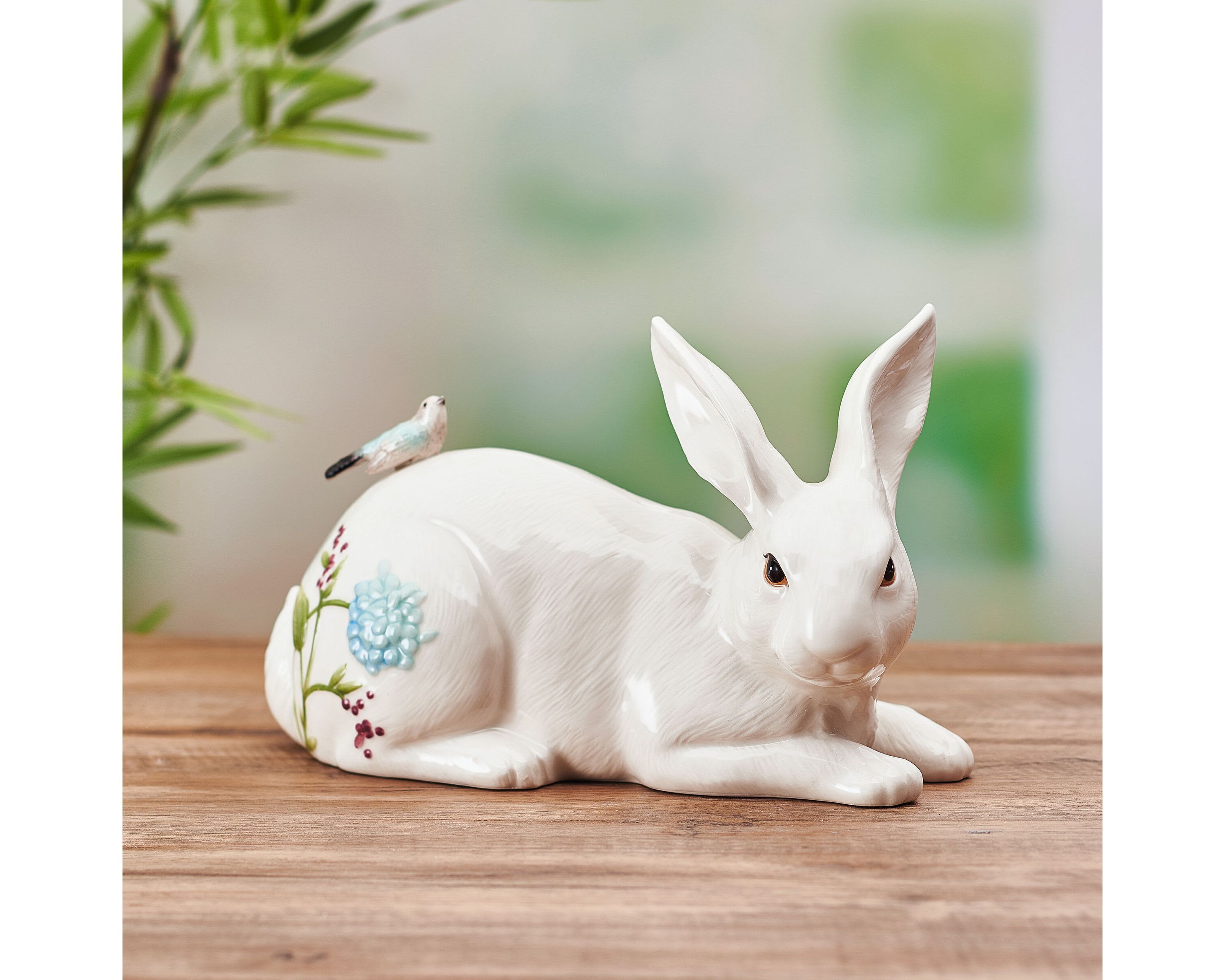 Meadow Rabbit Figurine Resting