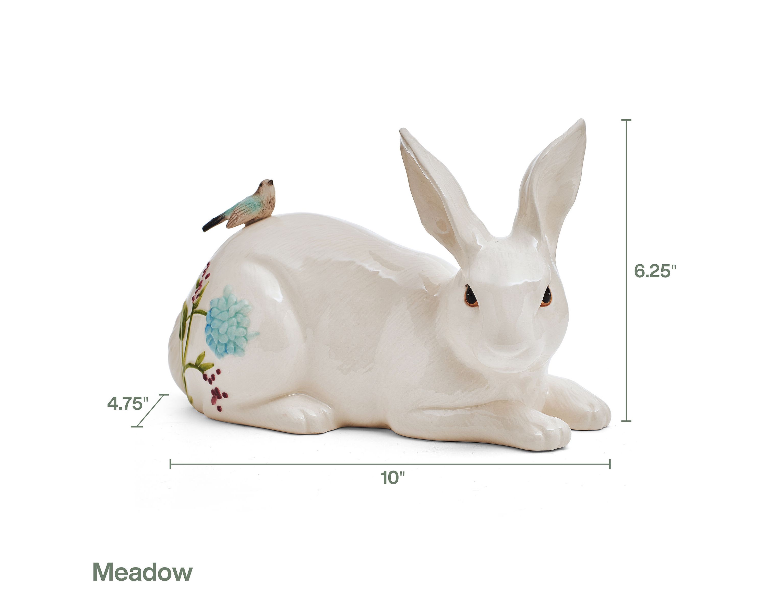 Meadow Rabbit Figurine Resting