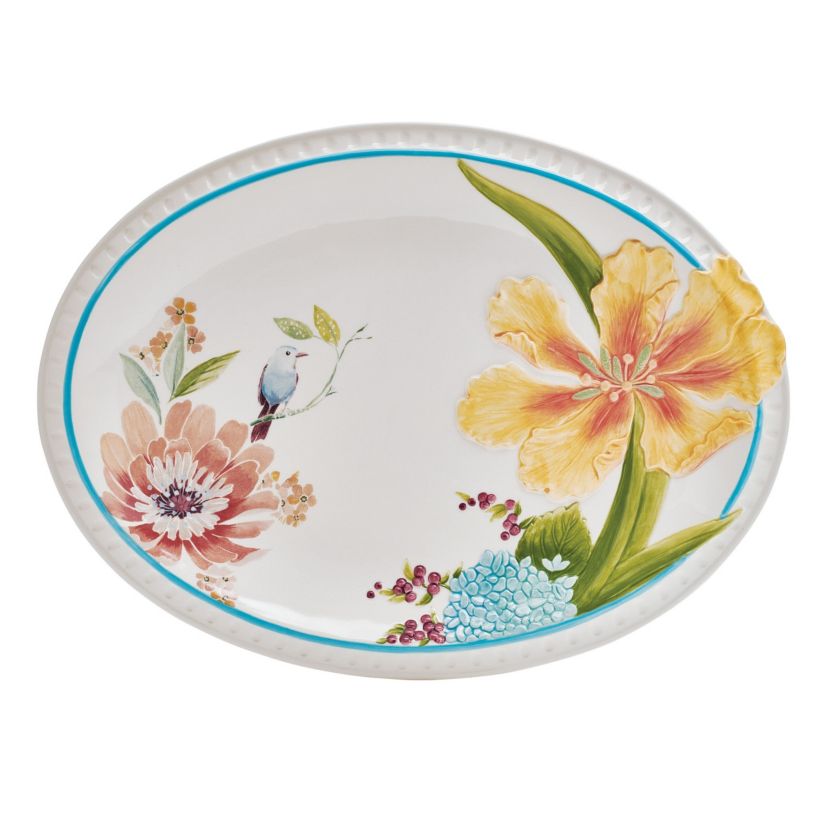 Meadow Large Platter, 14.25 Inch