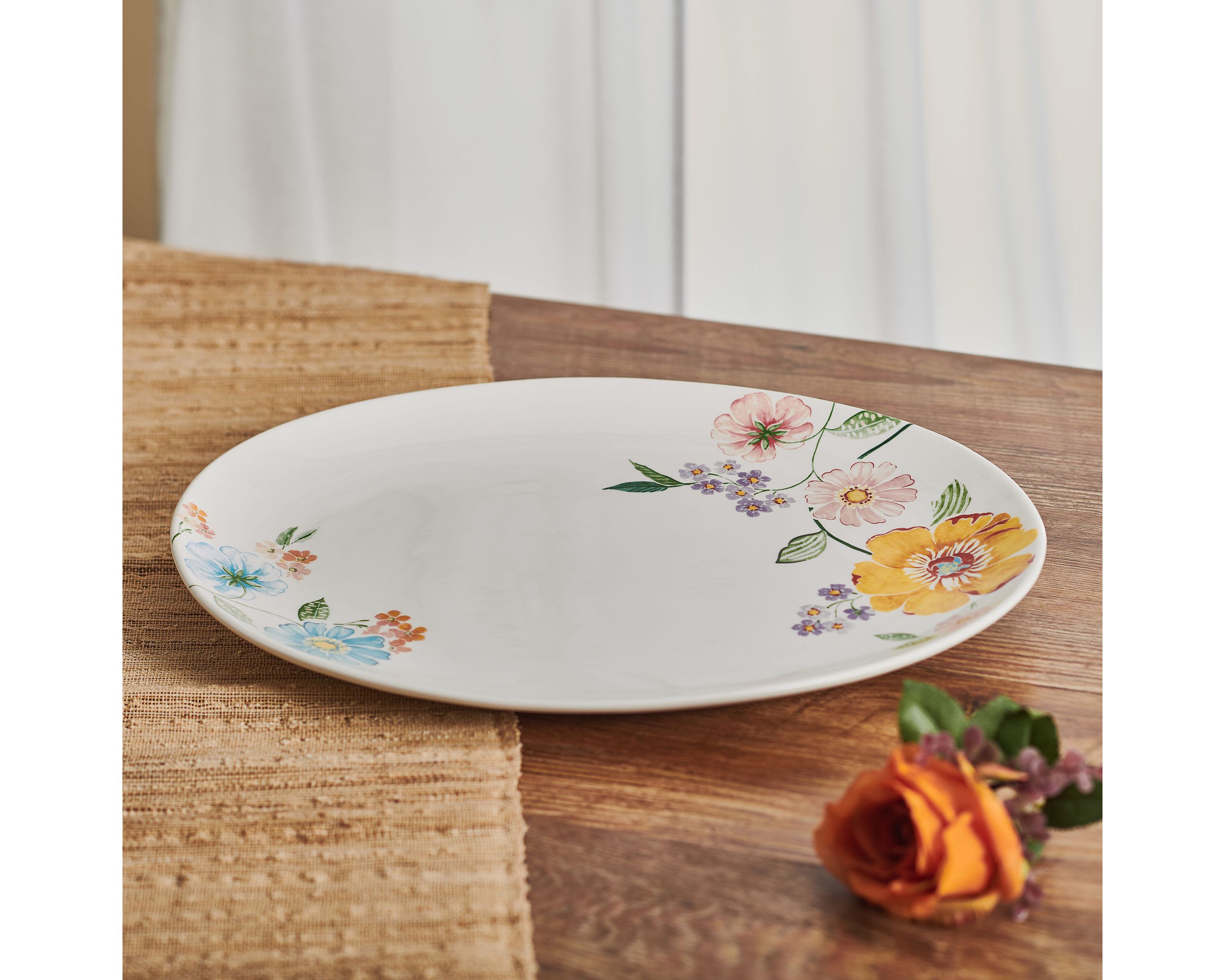 Meadow Large Platter, 16 Inch