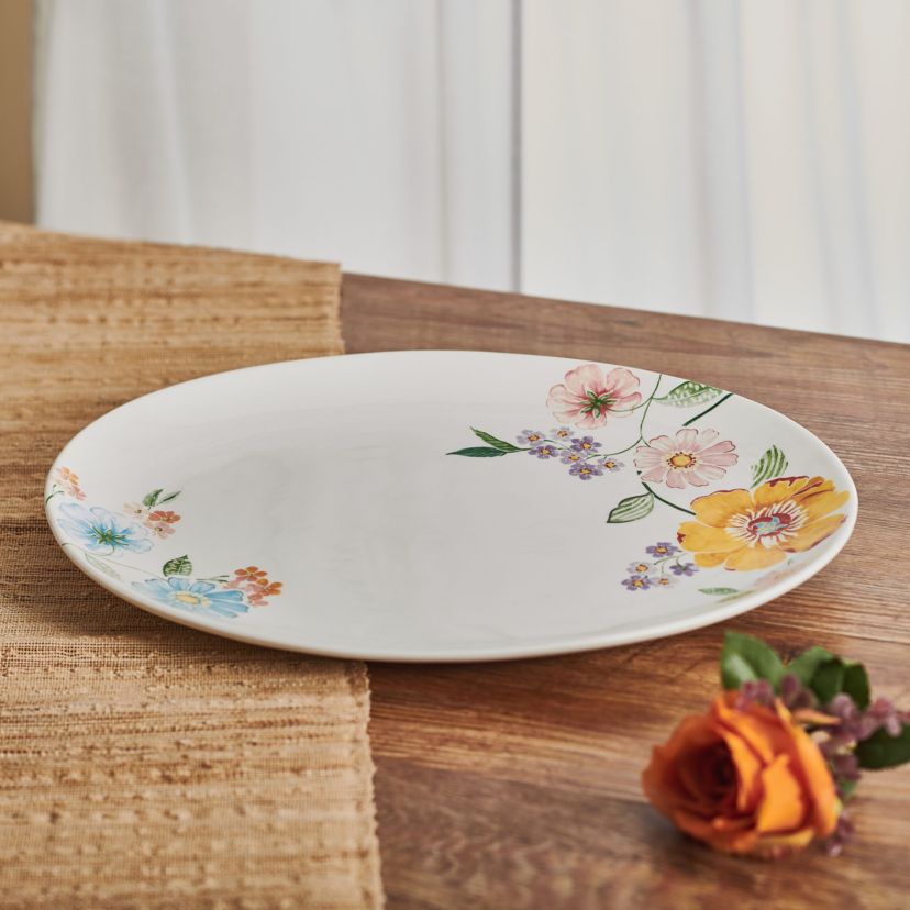 Meadow Large Platter, 16 Inch