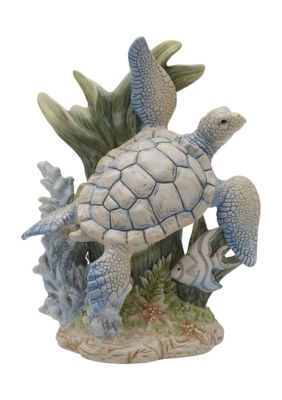 Fitz And Floyd Coastal Home Sea Turtle Figurine In Gift Box