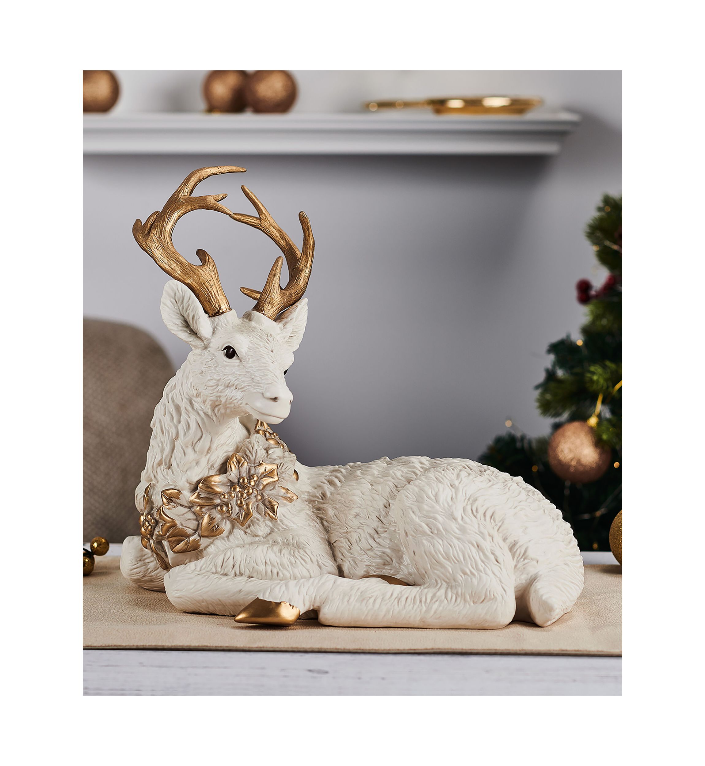 Bonita Resting Deer Figurine