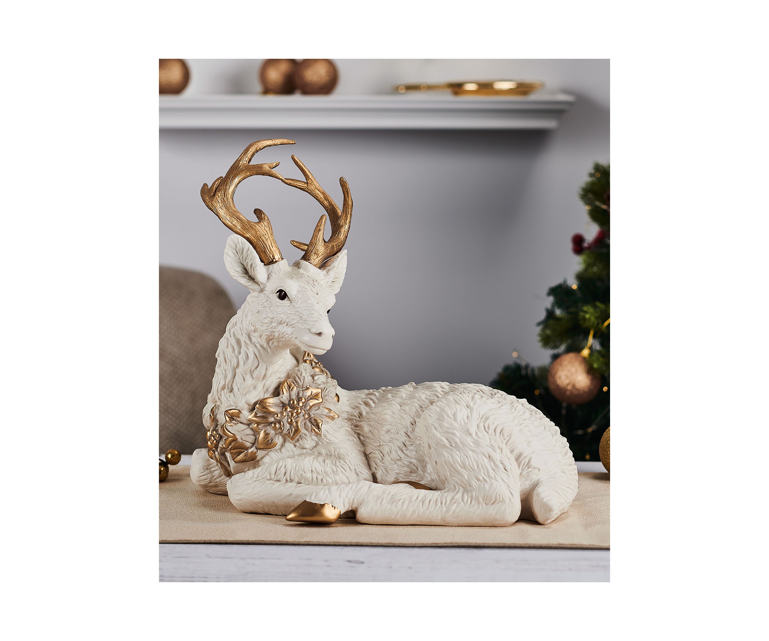 Bonita Resting Deer Figurine