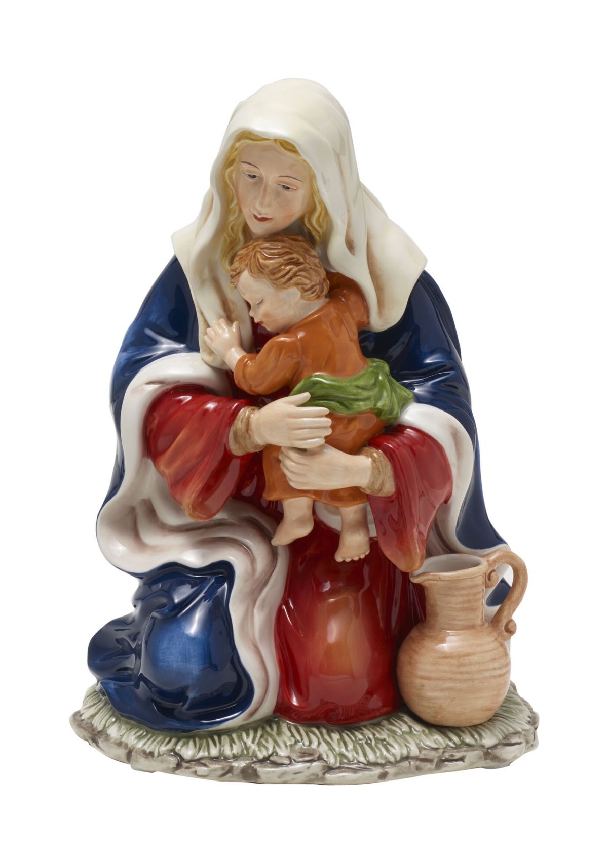 O Holy Night Mother and Child Holiday Musical Figurine