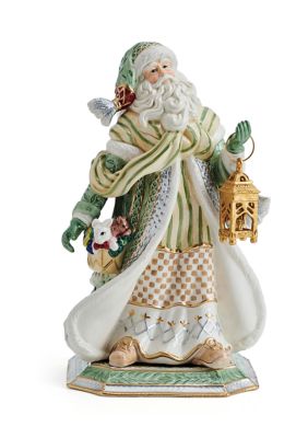 Fitz And Floyd Studio Collection Gregorian Santa Figurine, Green -  0885991260608