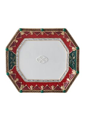 Fitz And Floyd Noel Holiday Snack Plate With Spreader