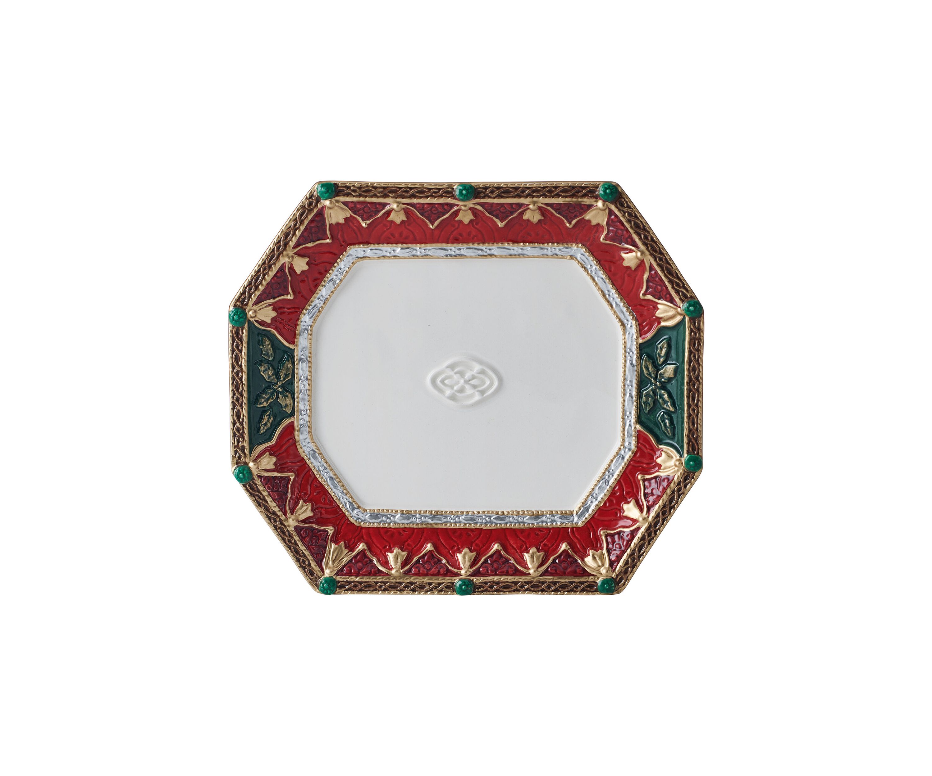 Noel Holiday Snack Plate with Spreader
