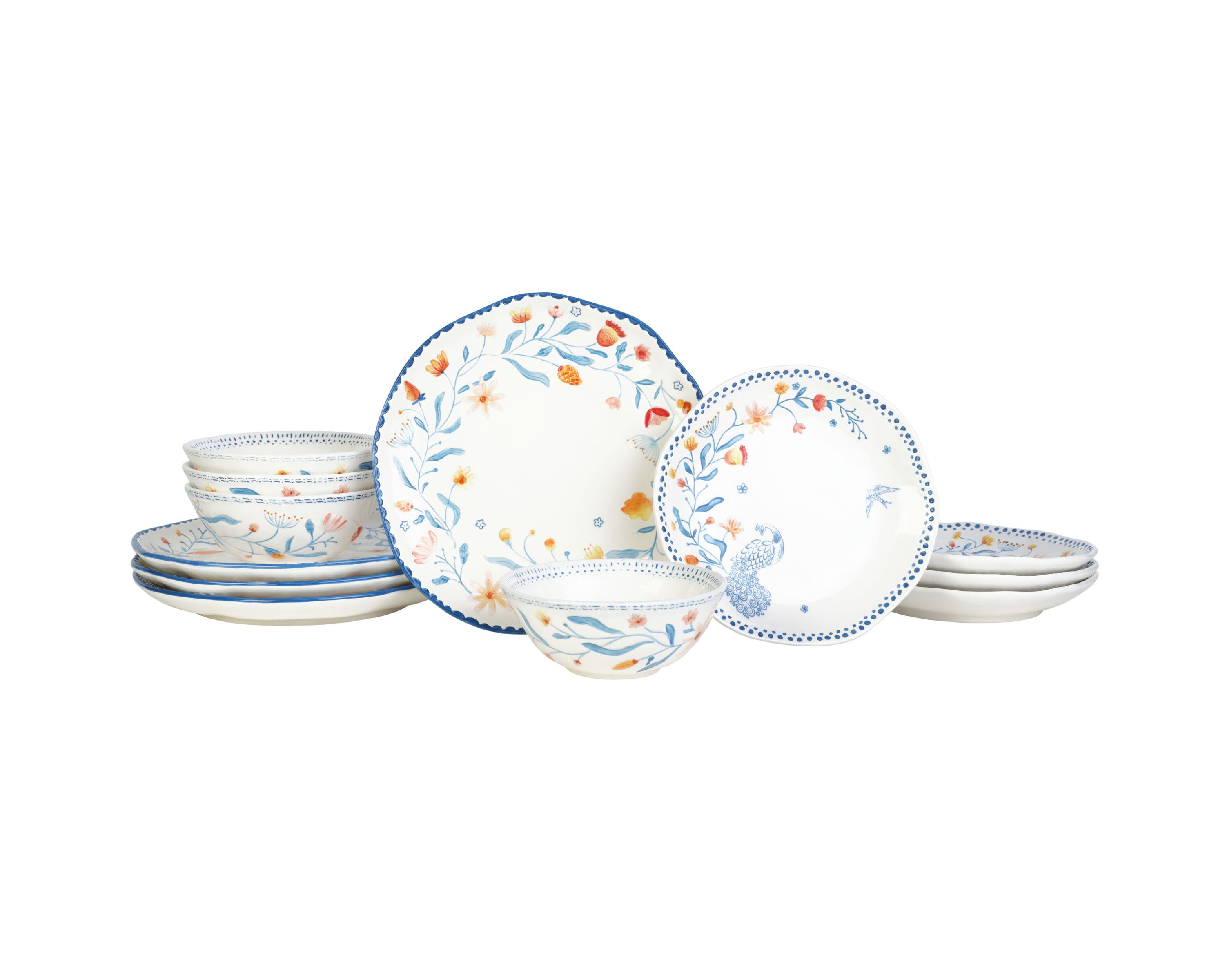 Gracie  12-Piece Dinnerware Set, Service for 4