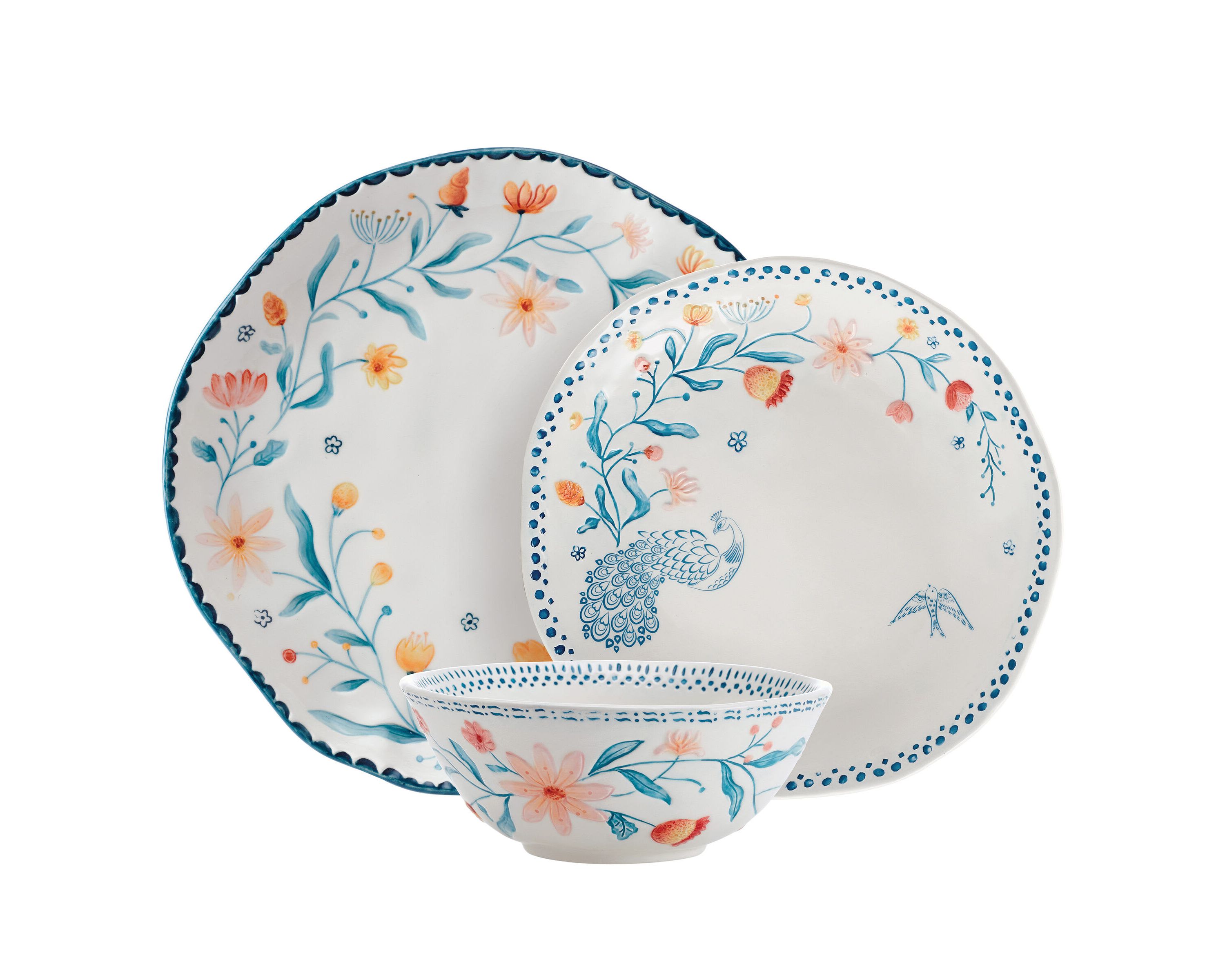 Gracie  12-Piece Dinnerware Set, Service for 4