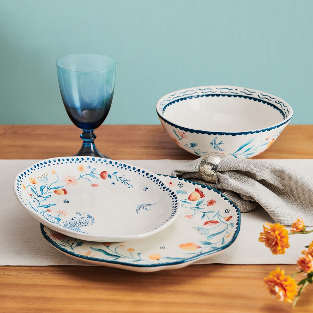 Gracie  12-Piece Dinnerware Set, Service for 4