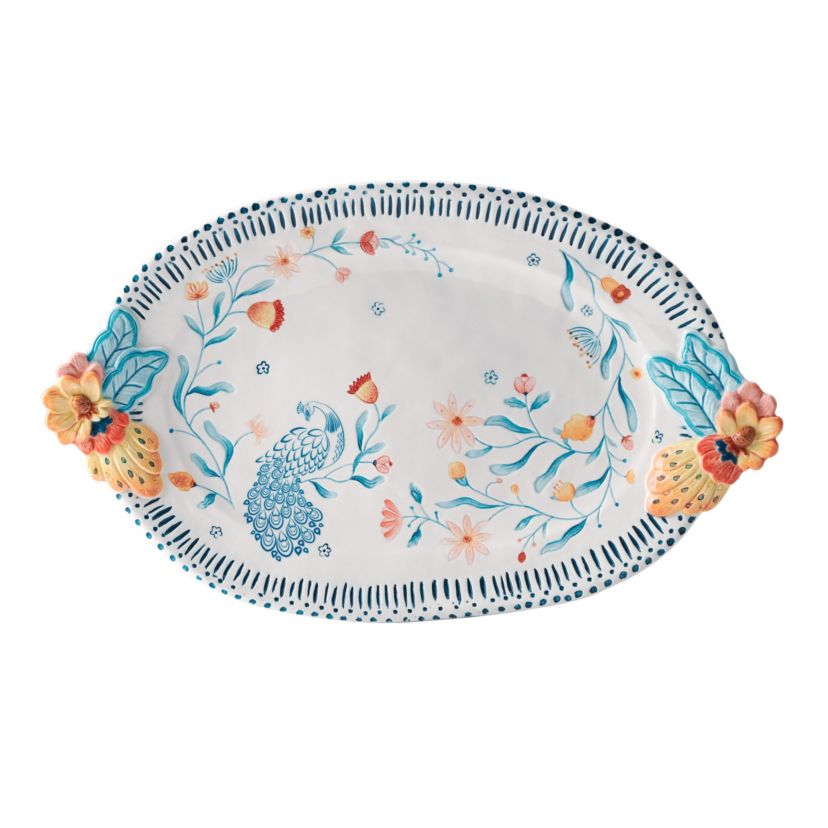 Gracie Platter with Handles, 19 inch