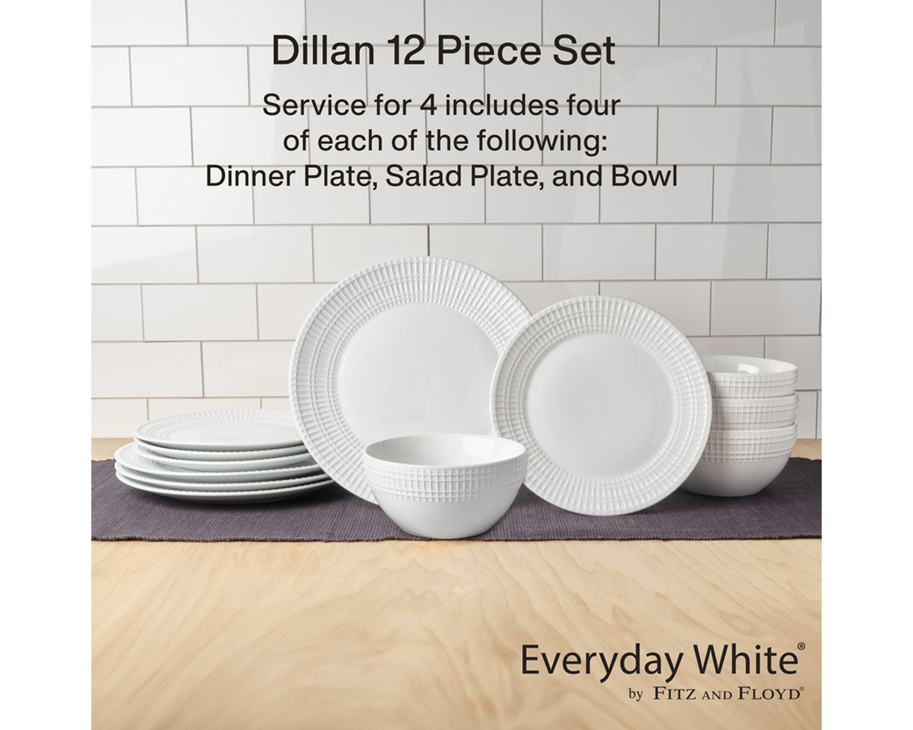Dillan 12-Piece Dinnerware Set