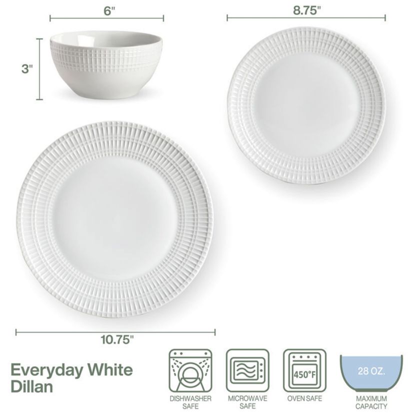 Dillan 12-Piece Dinnerware Set