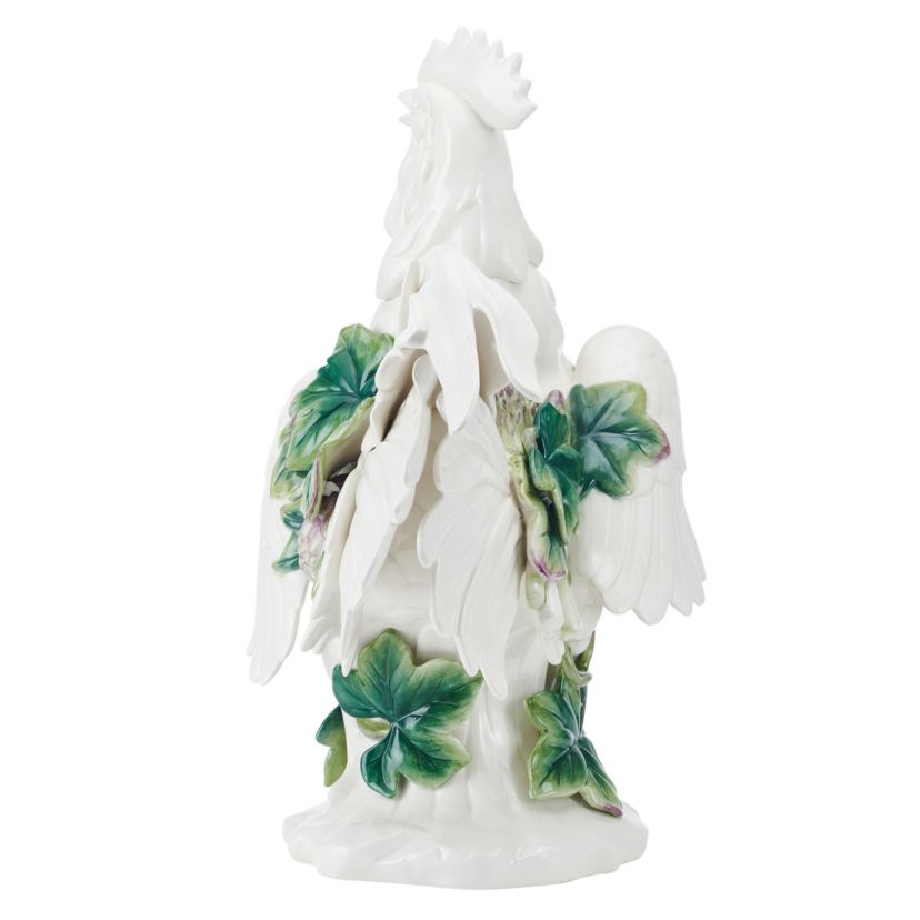 Sicily Green Rooster Figurine, 19 Inch