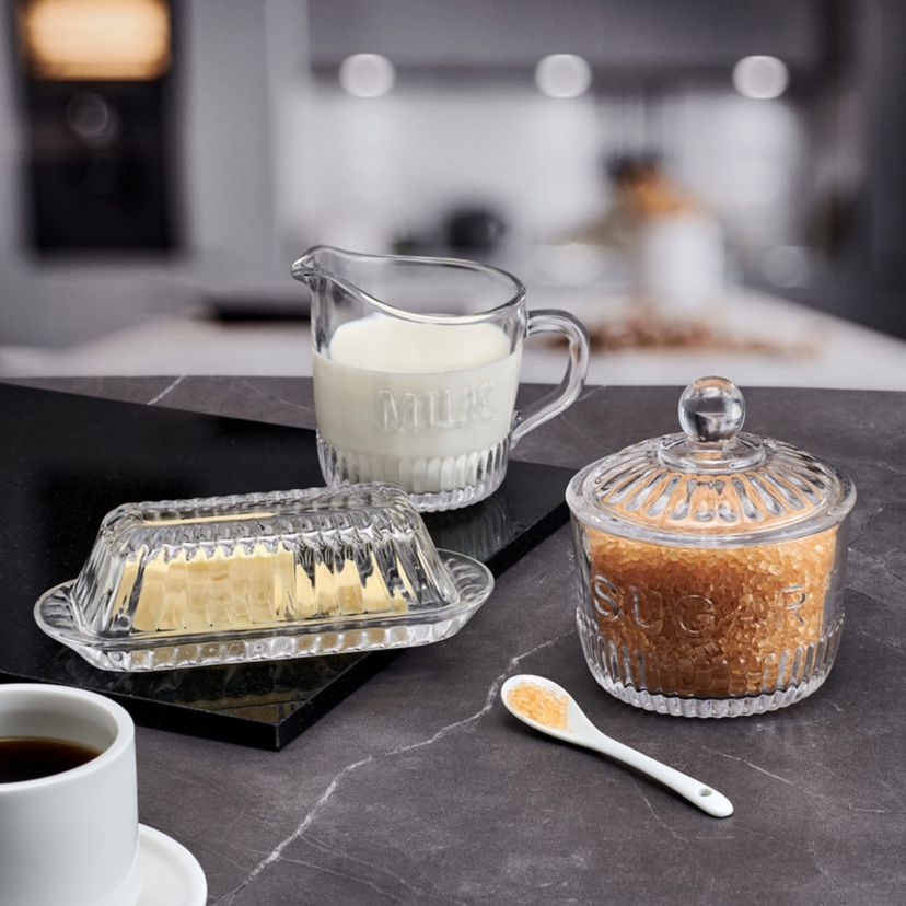 Everyday White Set of 3 Bistro Glass Hostess Set
