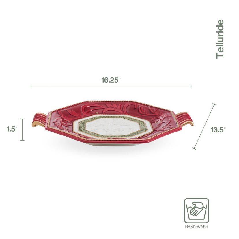 Fitz and Floyd Telluride Large Platter w/Handles