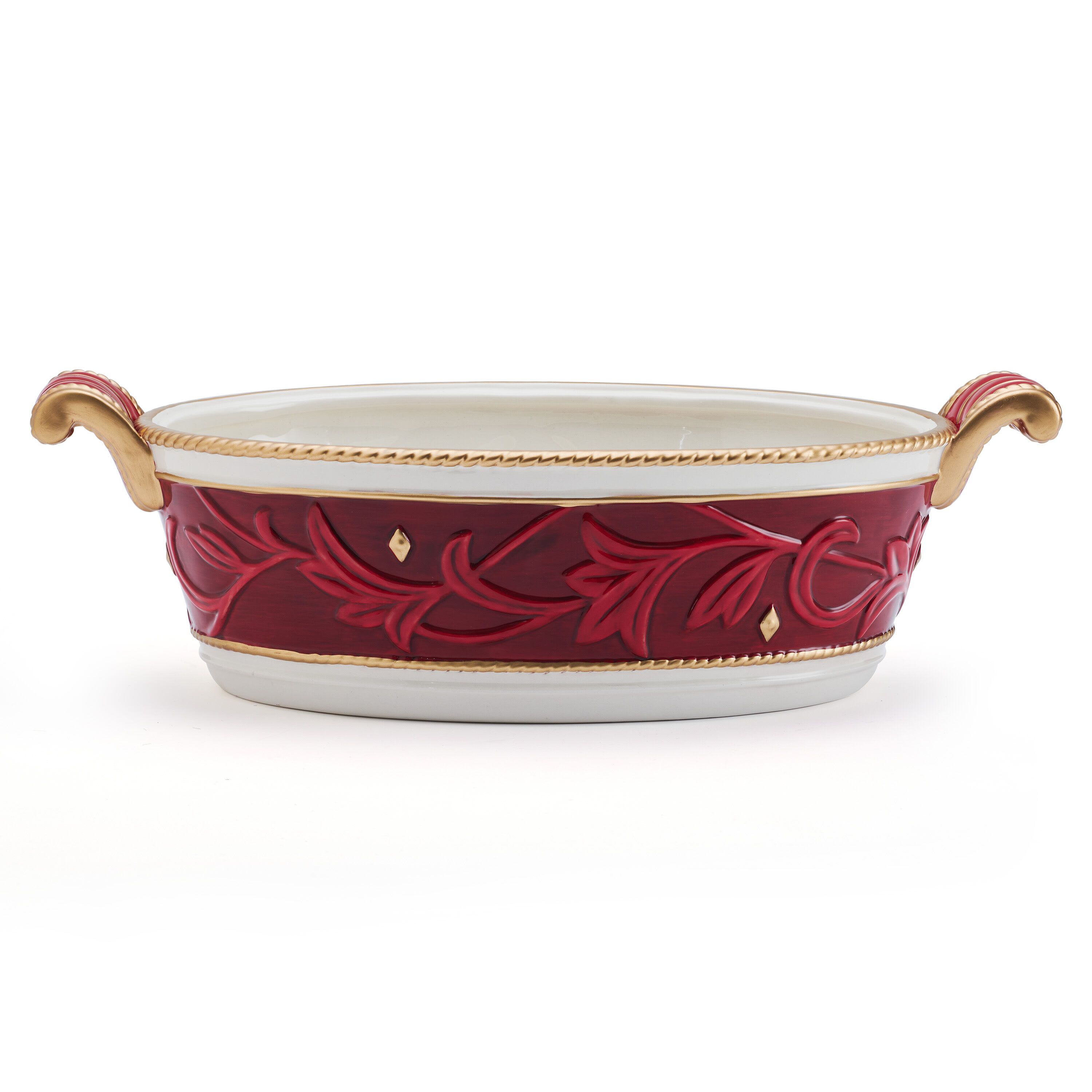 Fitz and Floyd Telluride Serve Bowl w/Handles