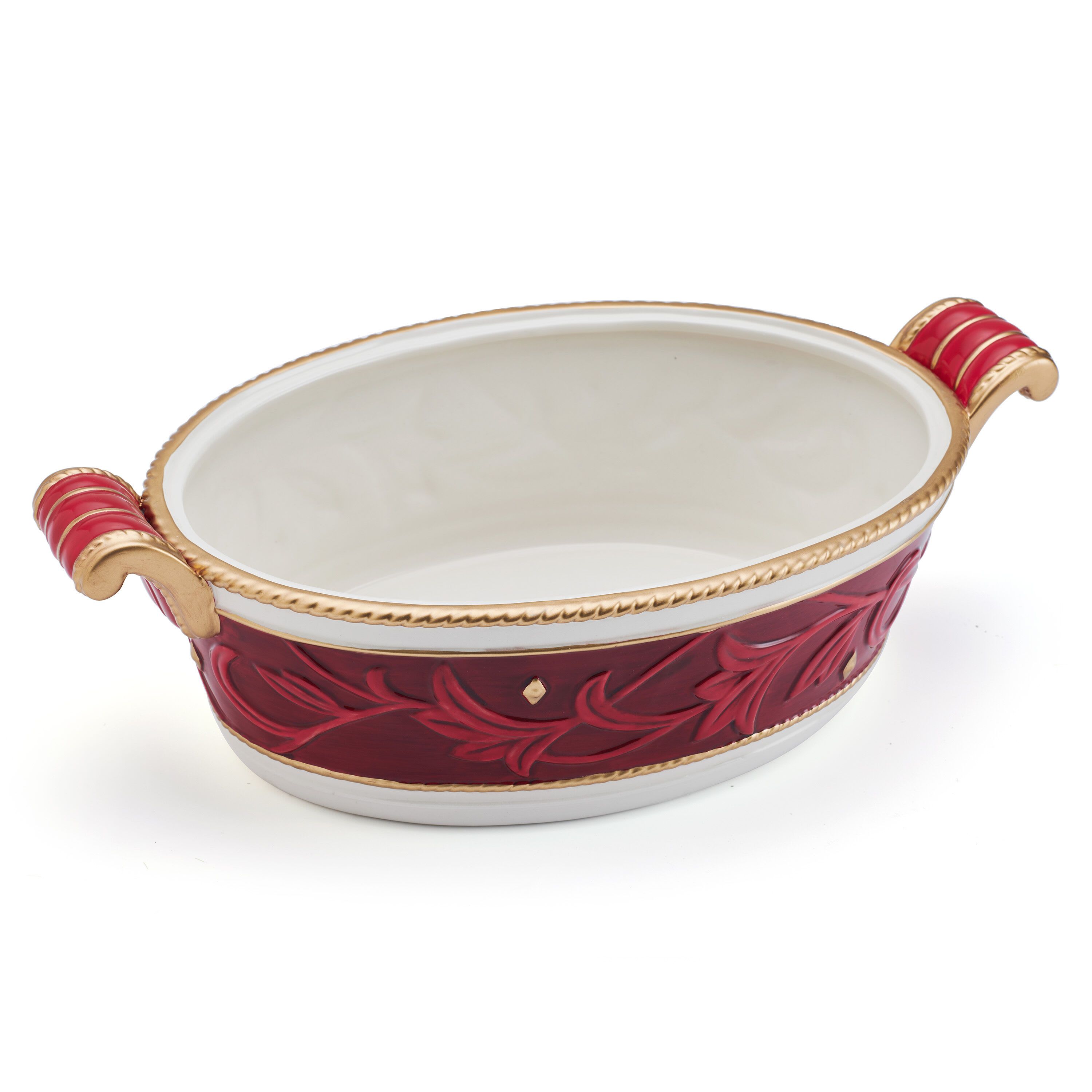 Fitz and Floyd Telluride Serve Bowl w/Handles