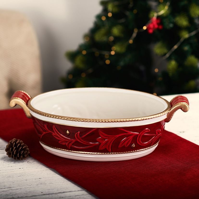 Fitz and Floyd Telluride Serve Bowl w/Handles