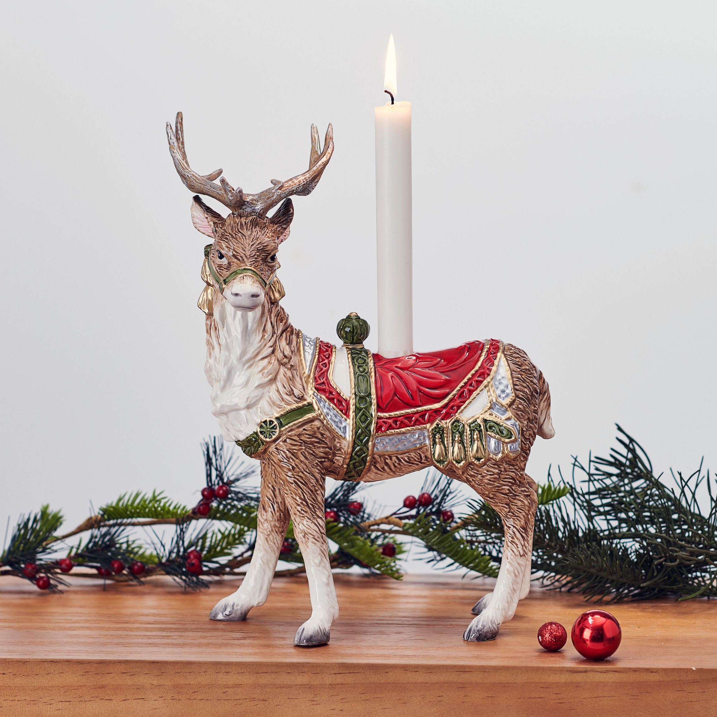 Fitz and Floyd Telluride Standing Deer Candleholder