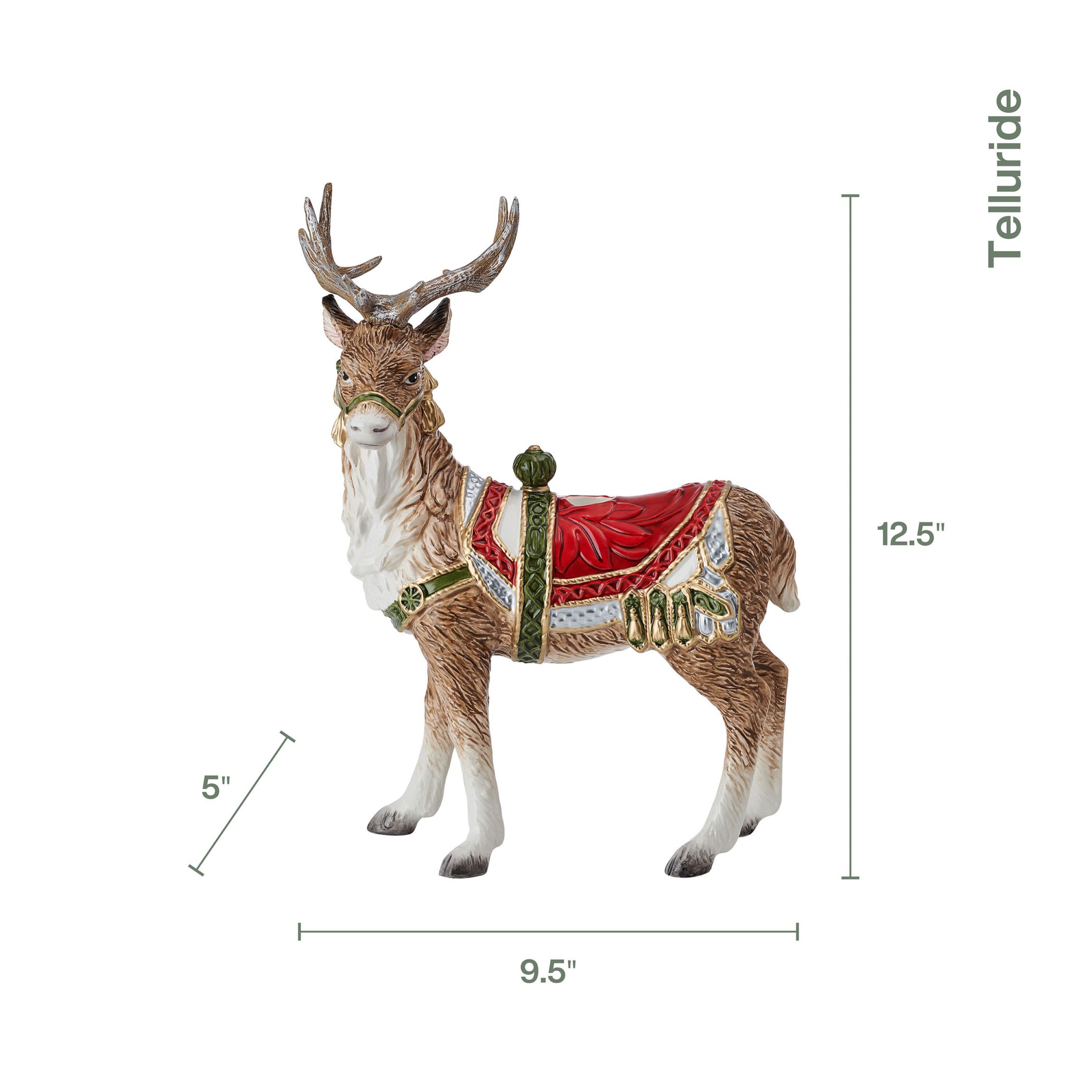 Fitz and Floyd Telluride Standing Deer Candleholder