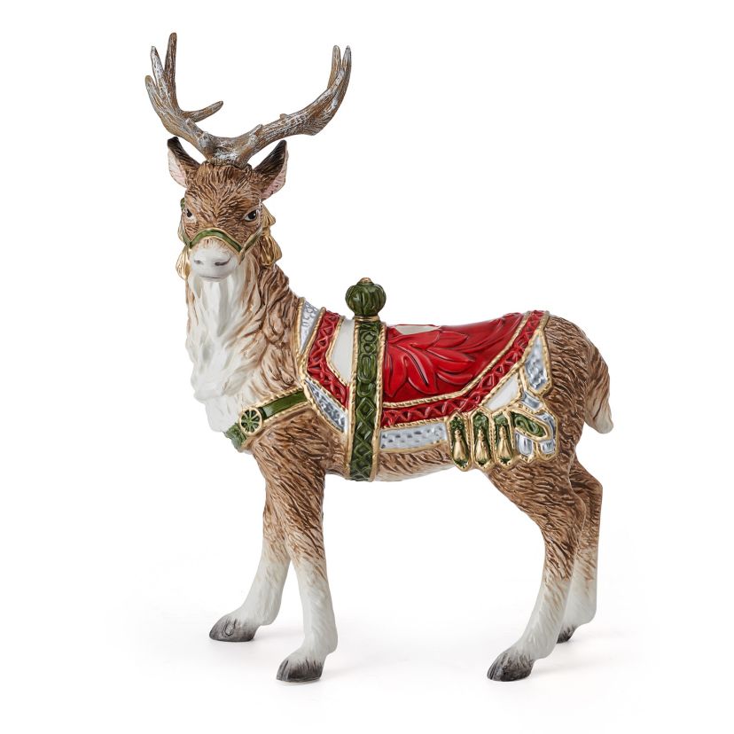 Fitz and Floyd Telluride Standing Deer Candleholder