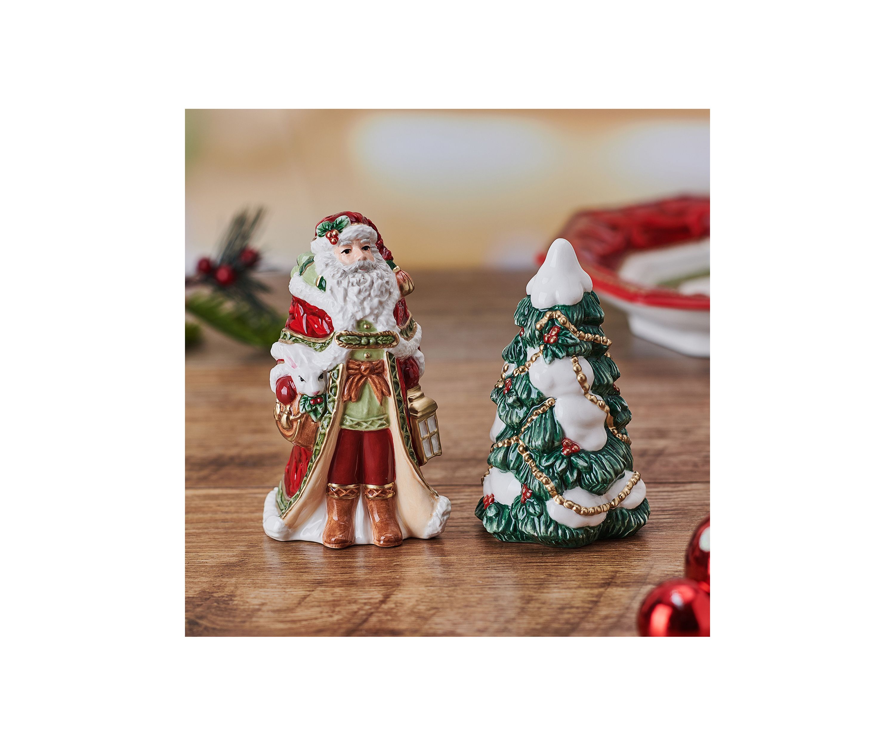  Telluride Santa and Tree Salt and Pepper Shaker Set