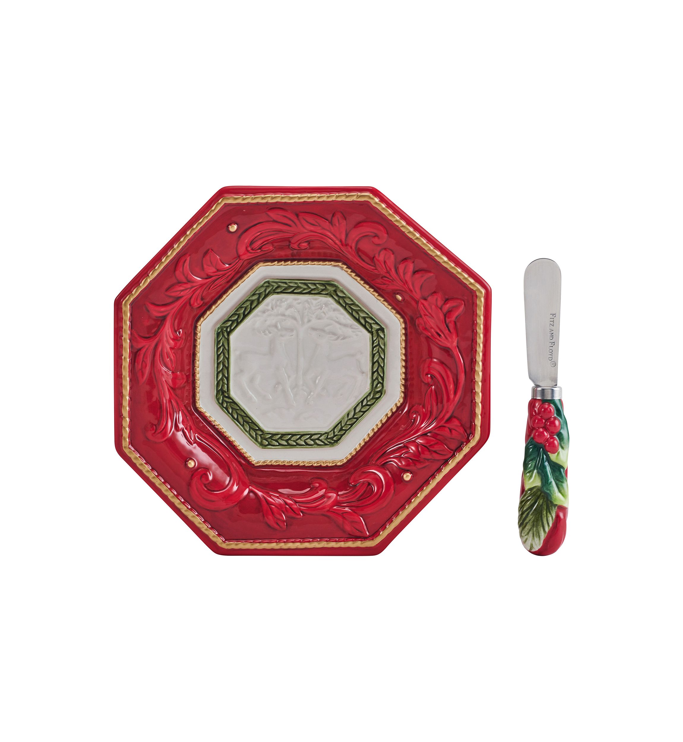 Telluride Snack Plate with Spreader Set