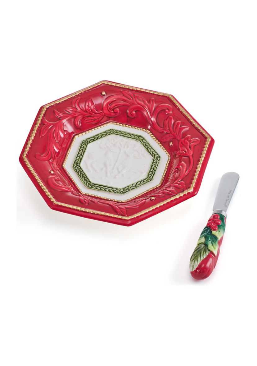 Telluride Snack Plate with Spreader Set