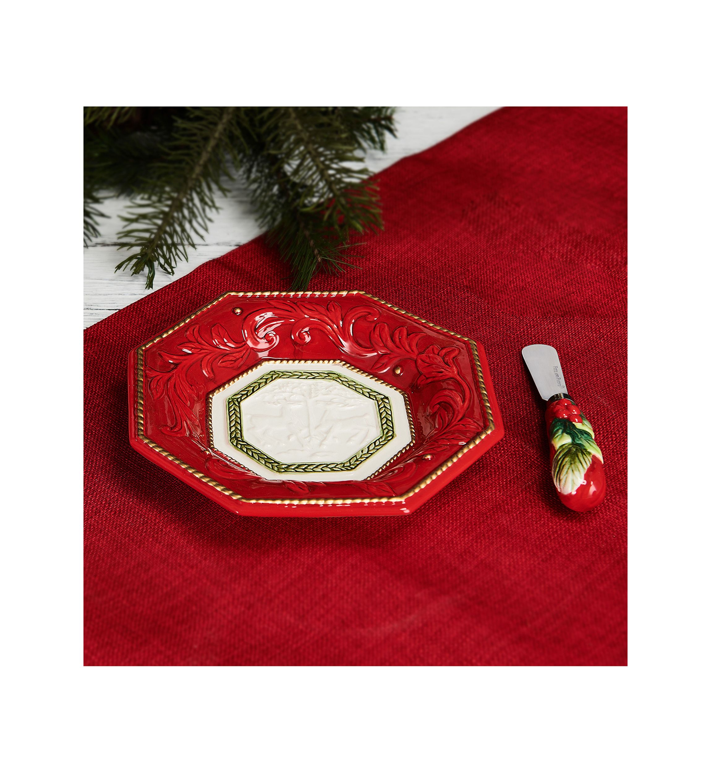 Telluride Snack Plate with Spreader Set