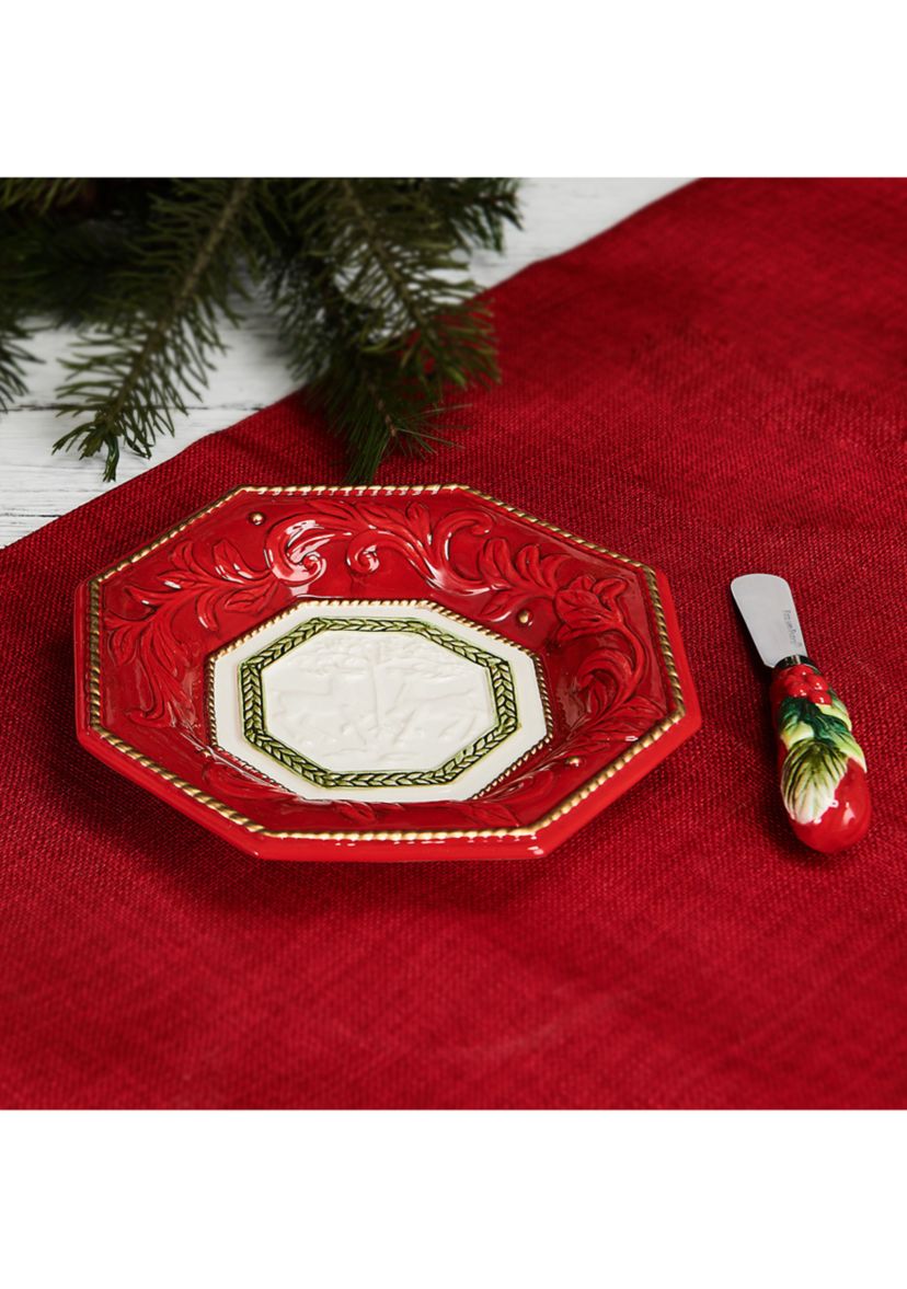 Telluride Snack Plate with Spreader Set